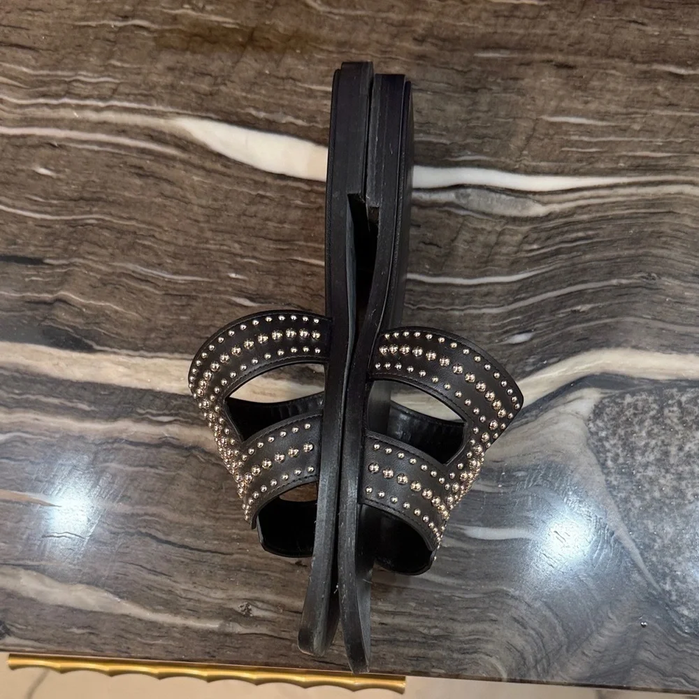 🖤 Hermes Studded Black Leather Orans 🖤 - Picture 12 of 17